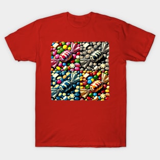 Candy Christmas: Pop Art Extravaganza - Classic Christmas T-Shirt